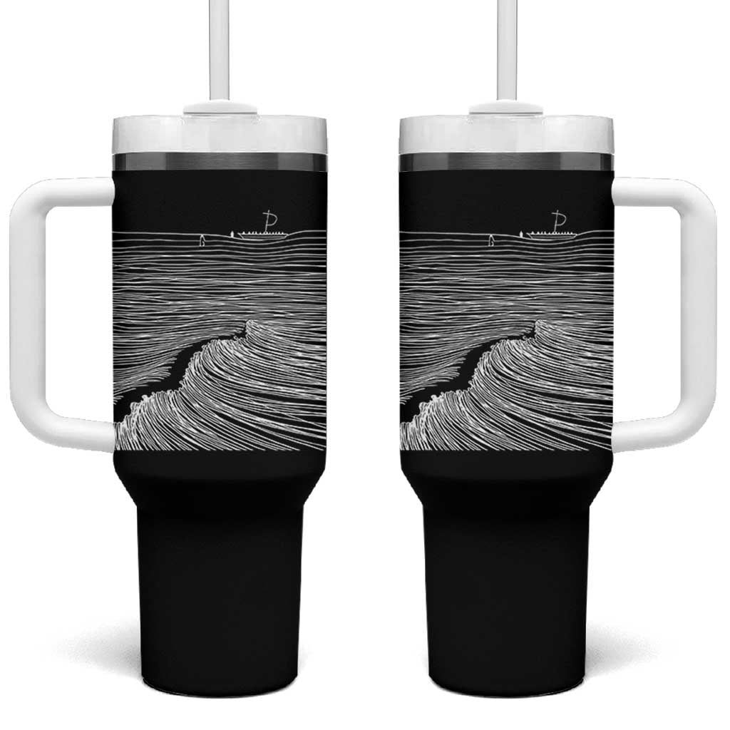 Christian Faith Tumbler With Handle Walk On Water Boho Bible Verse