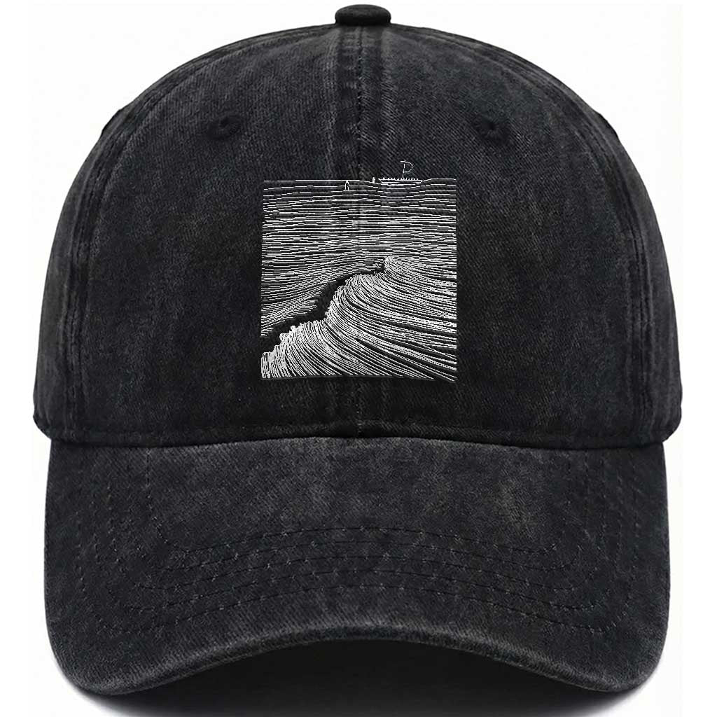 Christian Faith Washed Cotton Baseball Cap Walk On Water Boho Bible Verse