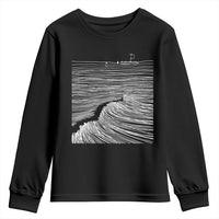 Christian Faith Youth Sweatshirt Walk On Water Boho Bible Verse