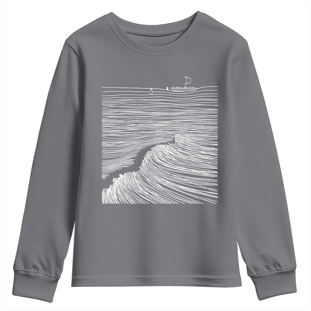 Christian Faith Youth Sweatshirt Walk On Water Boho Bible Verse