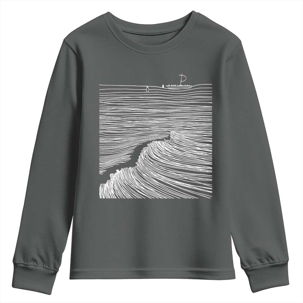 Christian Faith Youth Sweatshirt Walk On Water Boho Bible Verse