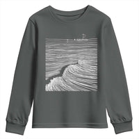 Christian Faith Youth Sweatshirt Walk On Water Boho Bible Verse