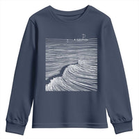 Christian Faith Youth Sweatshirt Walk On Water Boho Bible Verse