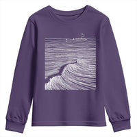 Christian Faith Youth Sweatshirt Walk On Water Boho Bible Verse