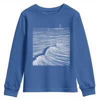 Christian Faith Youth Sweatshirt Walk On Water Boho Bible Verse