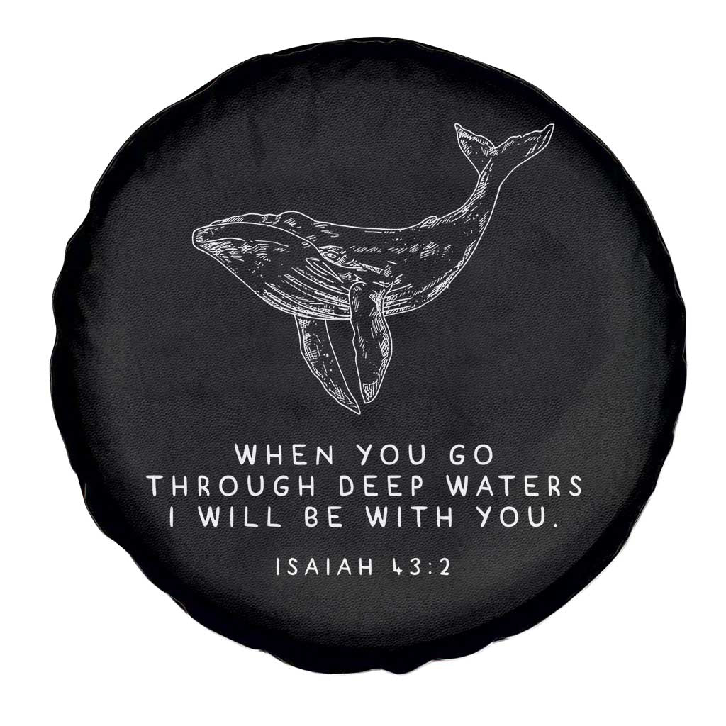 Christian Whale Shark Spare Tire Cover Isaiah 43 2 Bible Verse Faith Based