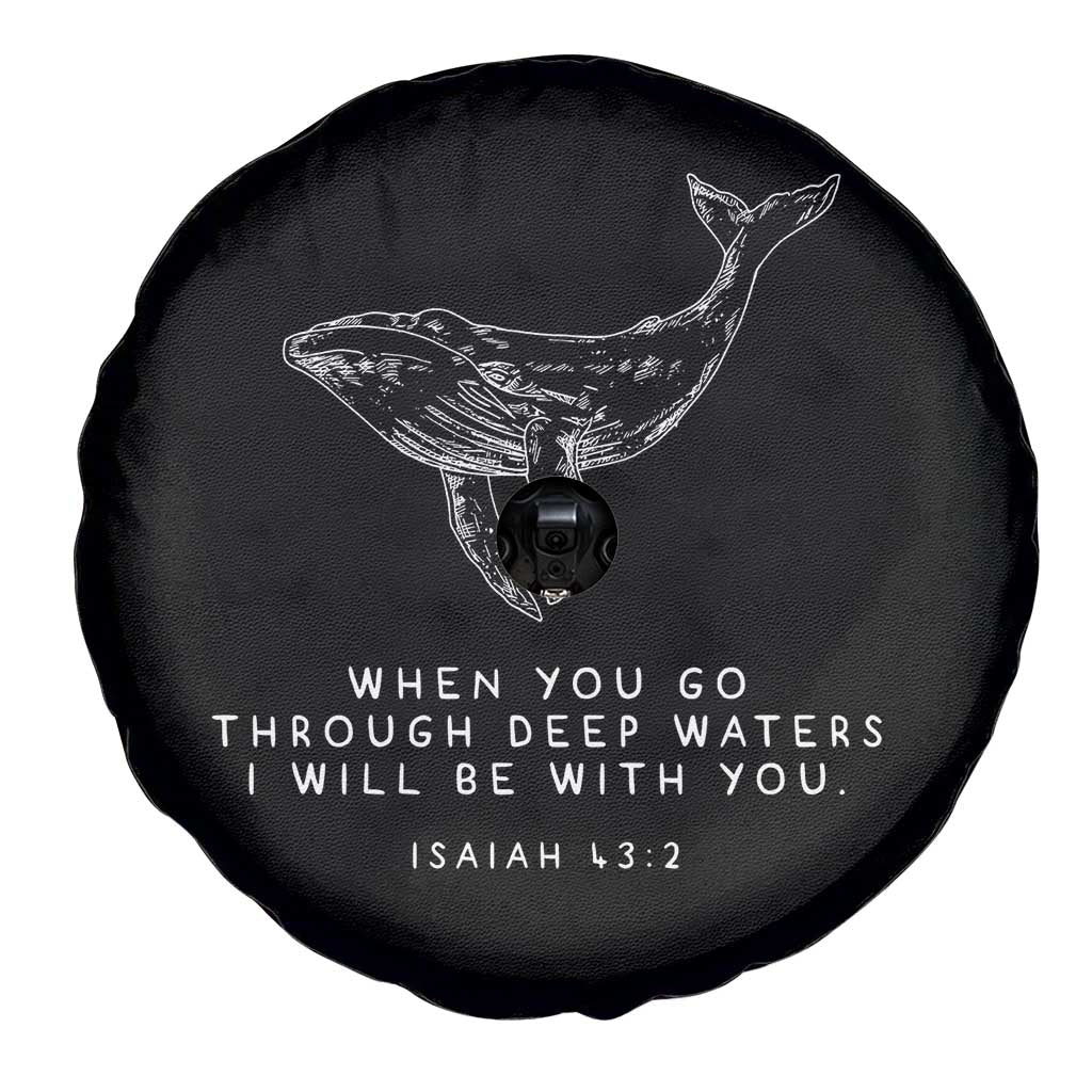Christian Whale Shark Spare Tire Cover Isaiah 43 2 Bible Verse Faith Based