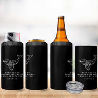 Christian Whale Shark 4 in 1 Can Cooler Tumbler Isaiah 43 2 Bible Verse Faith Based