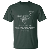 Christian Whale Shark T Shirt Isaiah 43 2 Bible Verse Faith Based