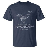 Christian Whale Shark T Shirt Isaiah 43 2 Bible Verse Faith Based