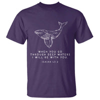Christian Whale Shark T Shirt Isaiah 43 2 Bible Verse Faith Based