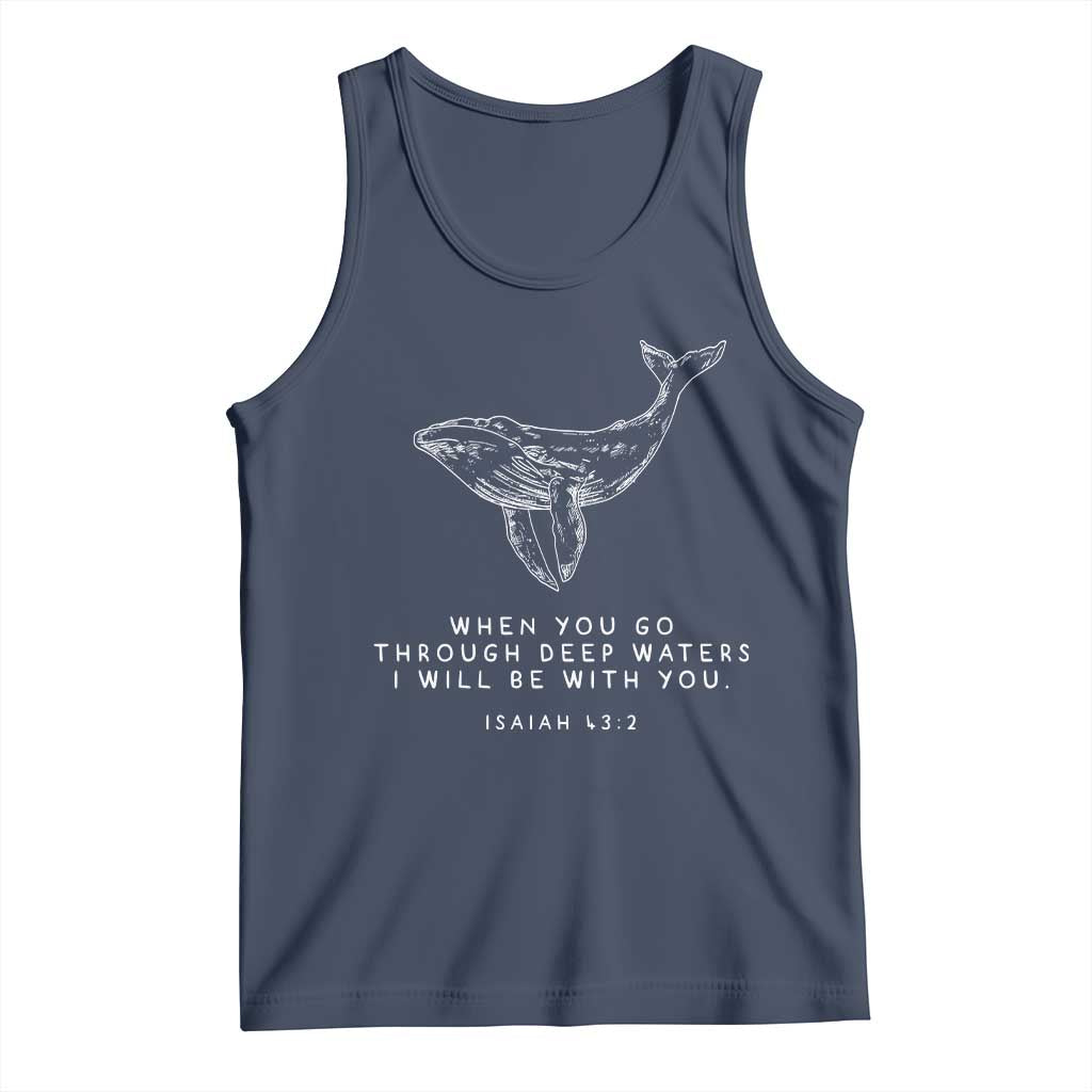 Christian Whale Shark Tank Top Isaiah 43 2 Bible Verse Faith Based