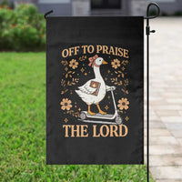 Funny Goose Christian Garden Flag Off To Praise The Lord Bible Verse Trendy Church