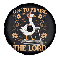 Funny Goose Christian Spare Tire Cover Off To Praise The Lord Bible Verse Trendy Church