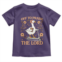 Funny Goose Christian Toddler T Shirt Off To Praise The Lord Bible Verse Trendy Church