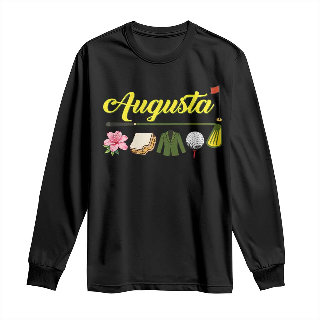 Augusta Georgia Golf Traditions Vintage Long Sleeve Shirt Pimento Cheese Southern Golfing Fan