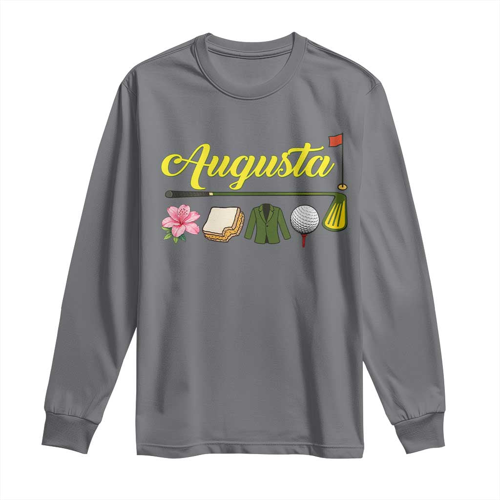 Augusta Georgia Golf Traditions Vintage Long Sleeve Shirt Pimento Cheese Southern Golfing Fan