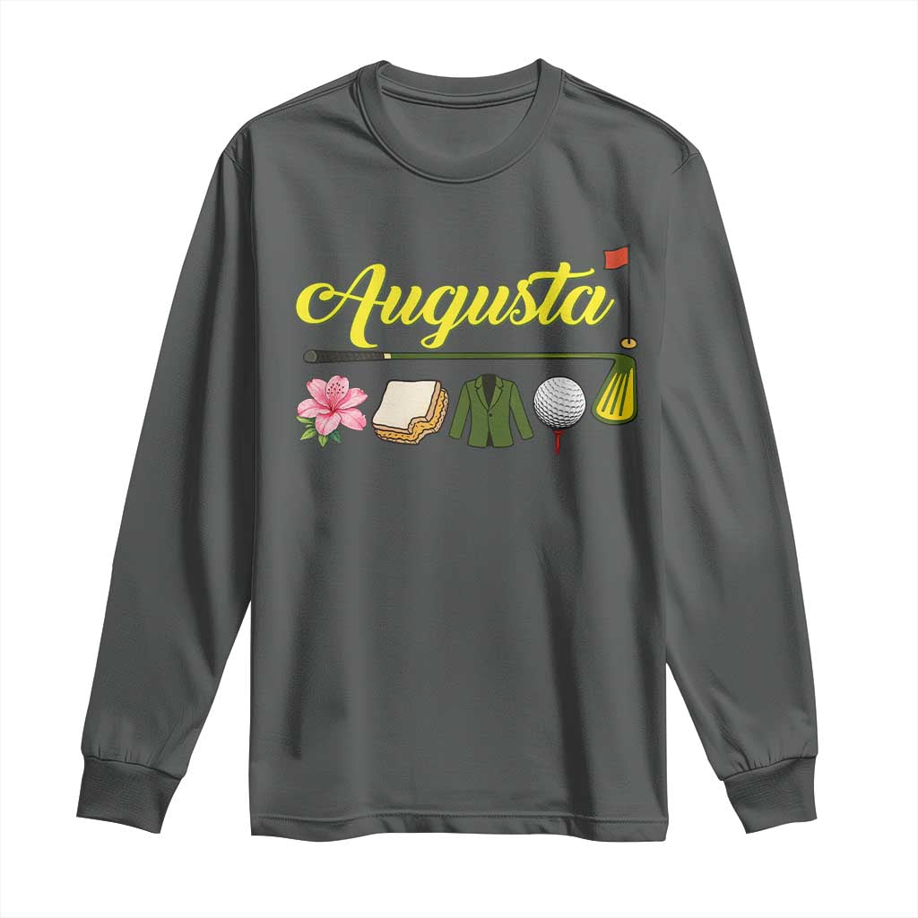 Augusta Georgia Golf Traditions Vintage Long Sleeve Shirt Pimento Cheese Southern Golfing Fan