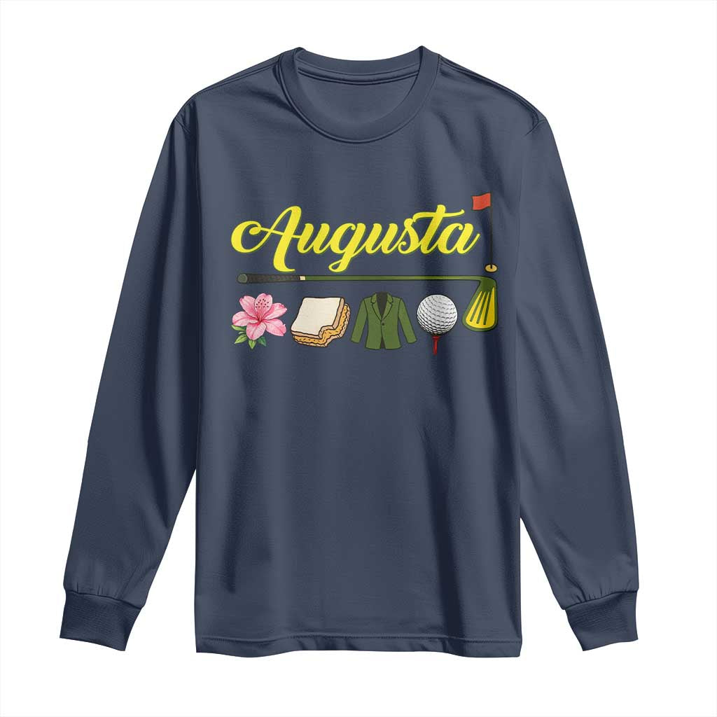 Augusta Georgia Golf Traditions Vintage Long Sleeve Shirt Pimento Cheese Southern Golfing Fan