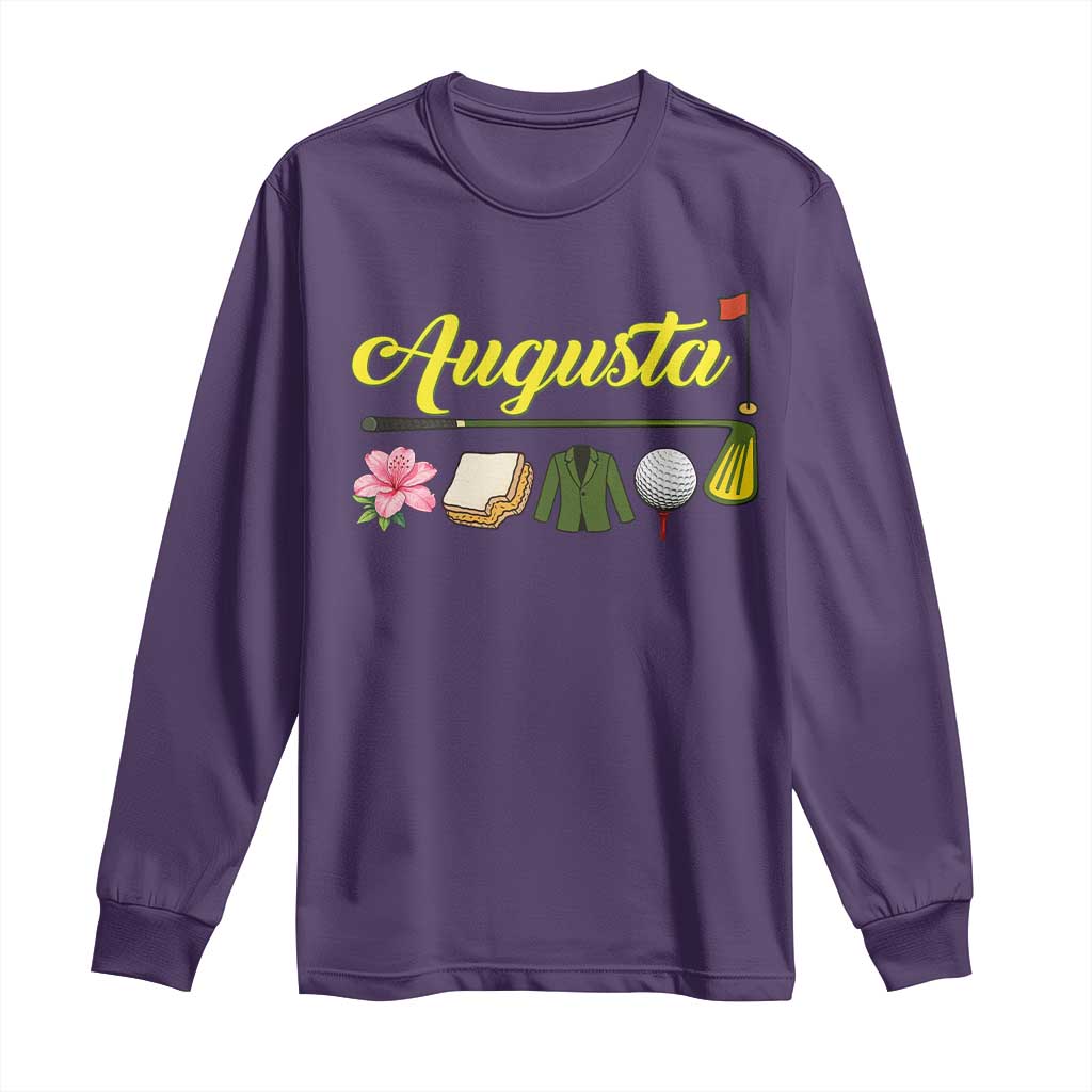 Augusta Georgia Golf Traditions Vintage Long Sleeve Shirt Pimento Cheese Southern Golfing Fan