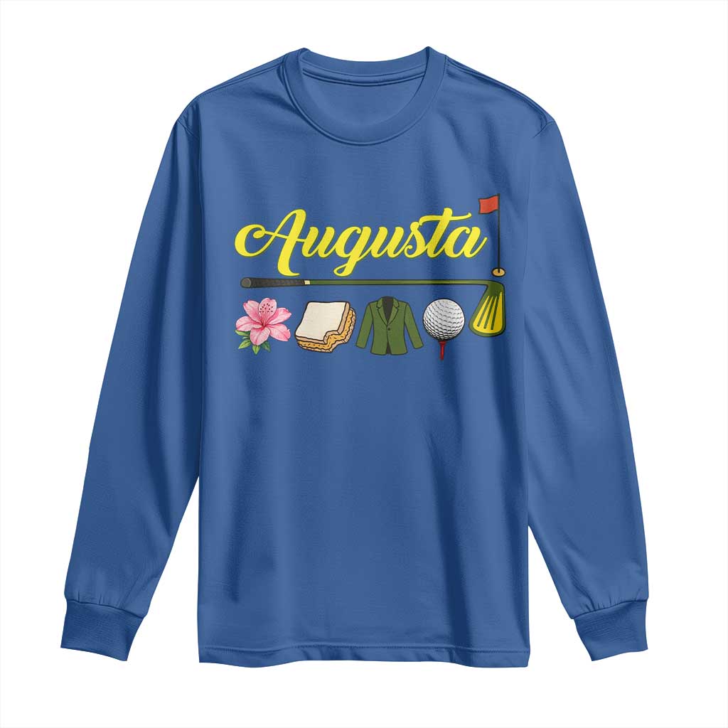 Augusta Georgia Golf Traditions Vintage Long Sleeve Shirt Pimento Cheese Southern Golfing Fan