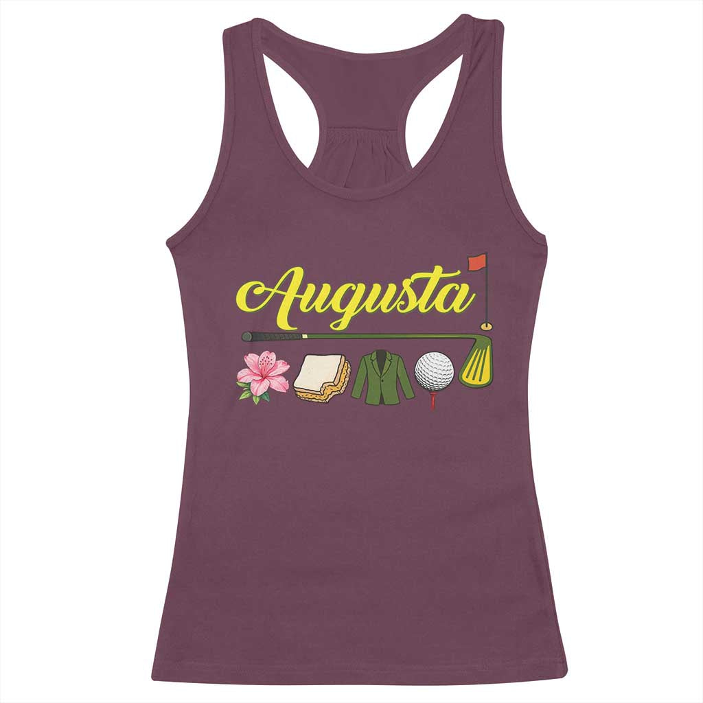 Augusta Georgia Golf Traditions Vintage Racerback Tank Top Pimento Cheese Southern Golfing Fan