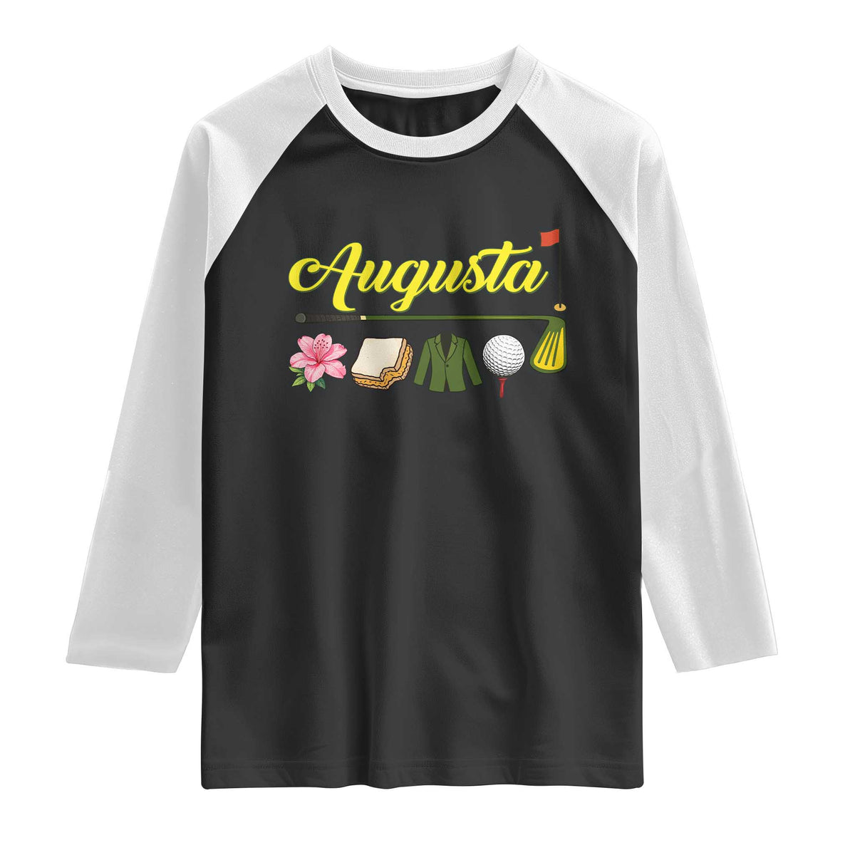 Augusta Georgia Golf Traditions Vintage Raglan Shirt Pimento Cheese Southern Golfing Fan