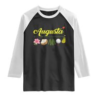 Augusta Georgia Golf Traditions Vintage Raglan Shirt Pimento Cheese Southern Golfing Fan