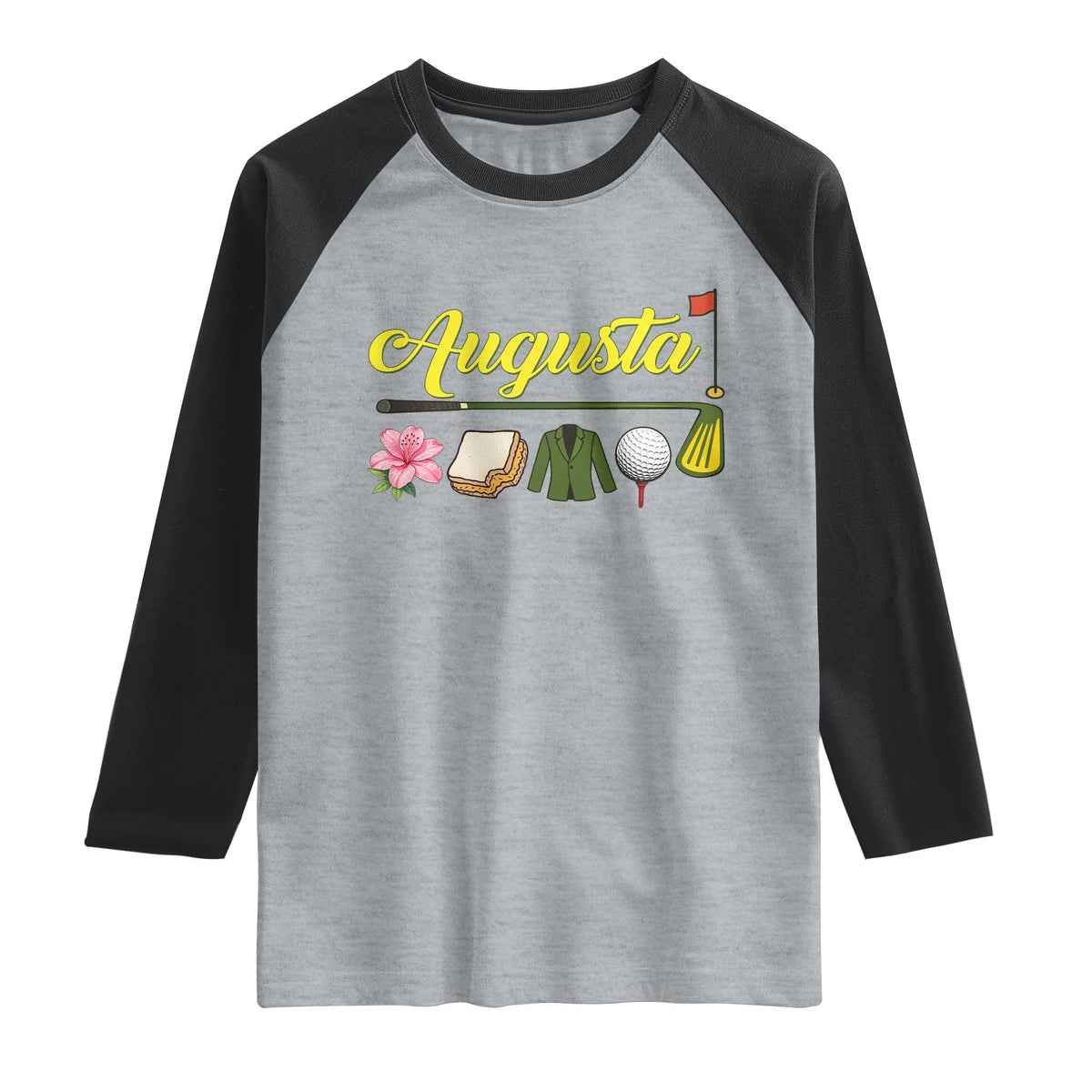 Augusta Georgia Golf Traditions Vintage Raglan Shirt Pimento Cheese Southern Golfing Fan