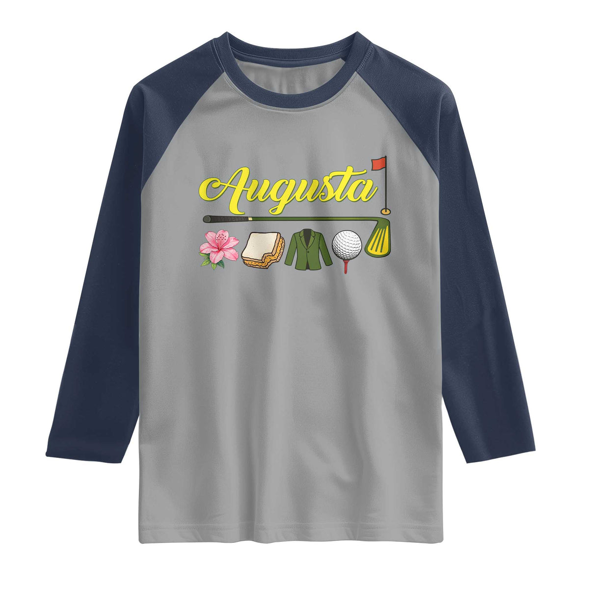 Augusta Georgia Golf Traditions Vintage Raglan Shirt Pimento Cheese Southern Golfing Fan