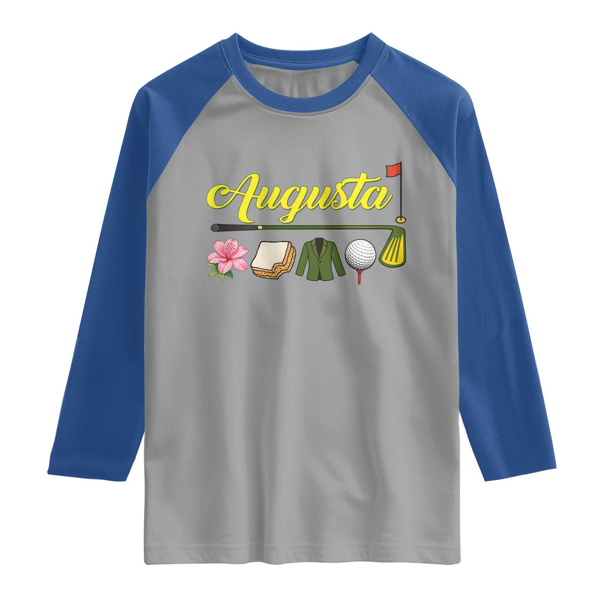 Augusta Georgia Golf Traditions Vintage Raglan Shirt Pimento Cheese Southern Golfing Fan