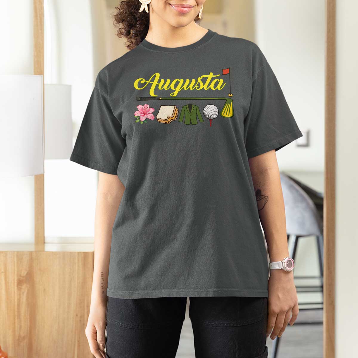 Augusta Georgia Golf Traditions Vintage T Shirt For Women Pimento Cheese Southern Golfing Fan