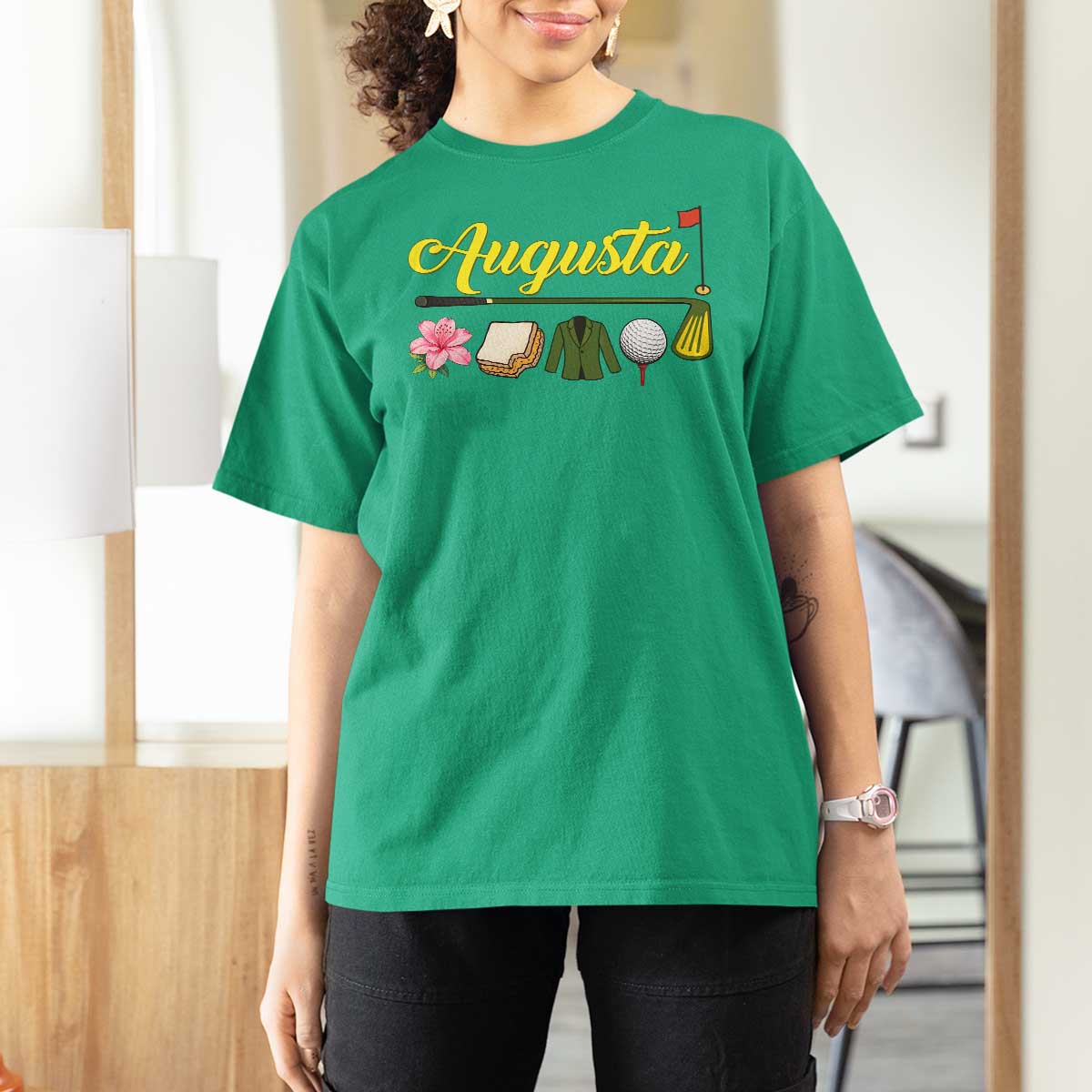 Augusta Georgia Golf Traditions Vintage T Shirt For Women Pimento Cheese Southern Golfing Fan