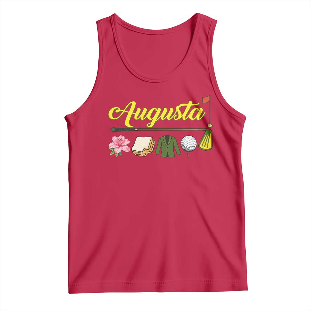 Augusta Georgia Golf Traditions Vintage Tank Top Pimento Cheese Southern Golfing Fan