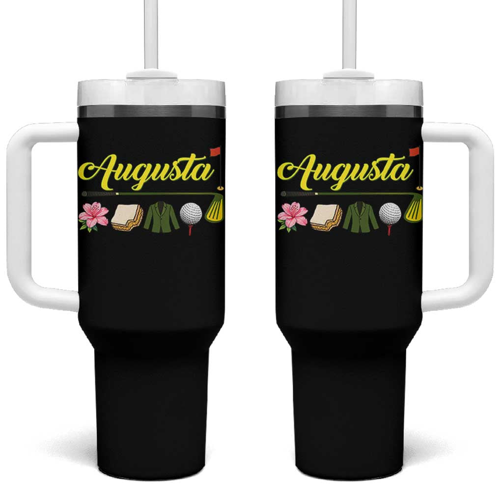 Augusta Georgia Golf Traditions Vintage Tumbler With Handle Pimento Cheese Southern Golfing Fan