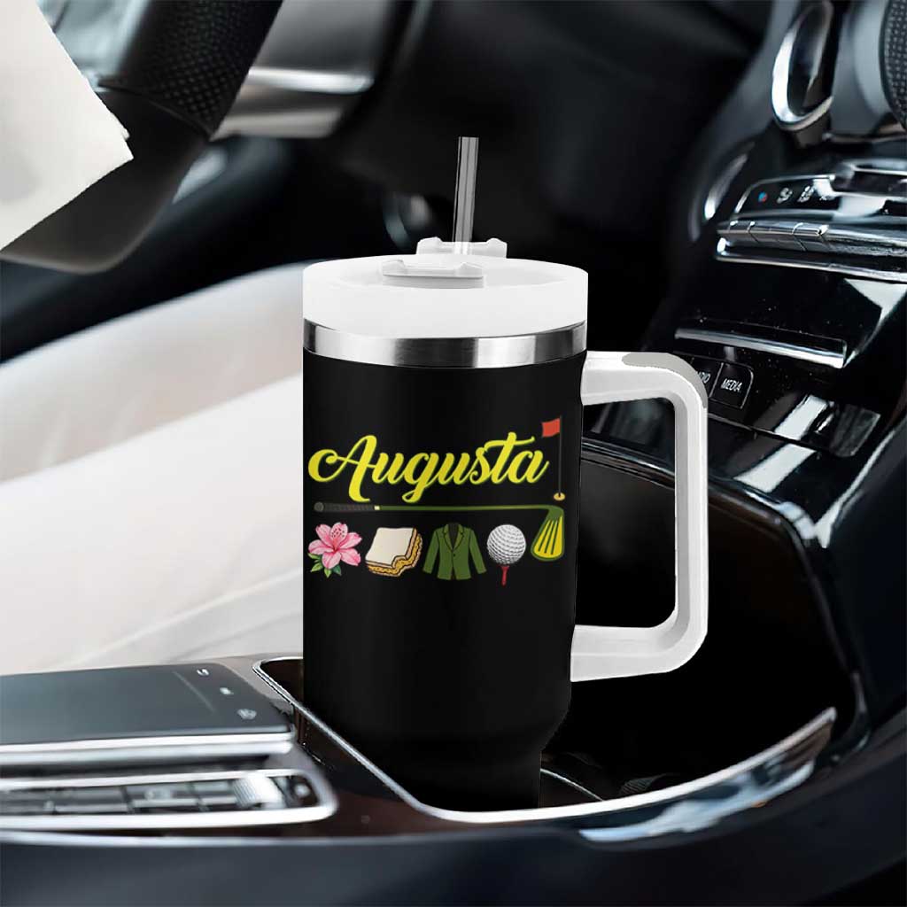 Augusta Georgia Golf Traditions Vintage Tumbler With Handle Pimento Cheese Southern Golfing Fan