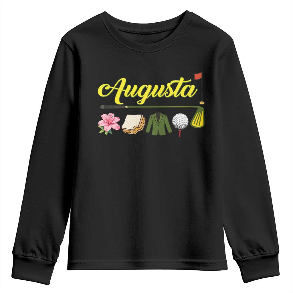Augusta Georgia Golf Traditions Vintage Youth Sweatshirt Pimento Cheese Southern Golfing Fan
