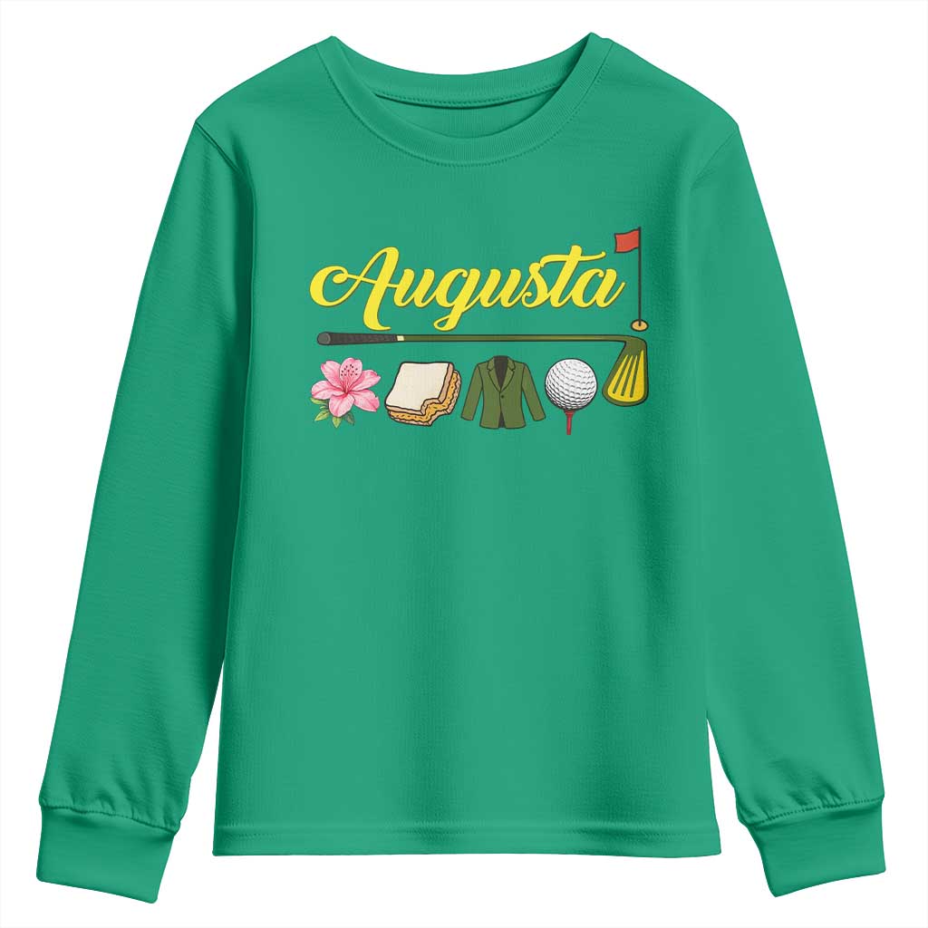 Augusta Georgia Golf Traditions Vintage Youth Sweatshirt Pimento Cheese Southern Golfing Fan