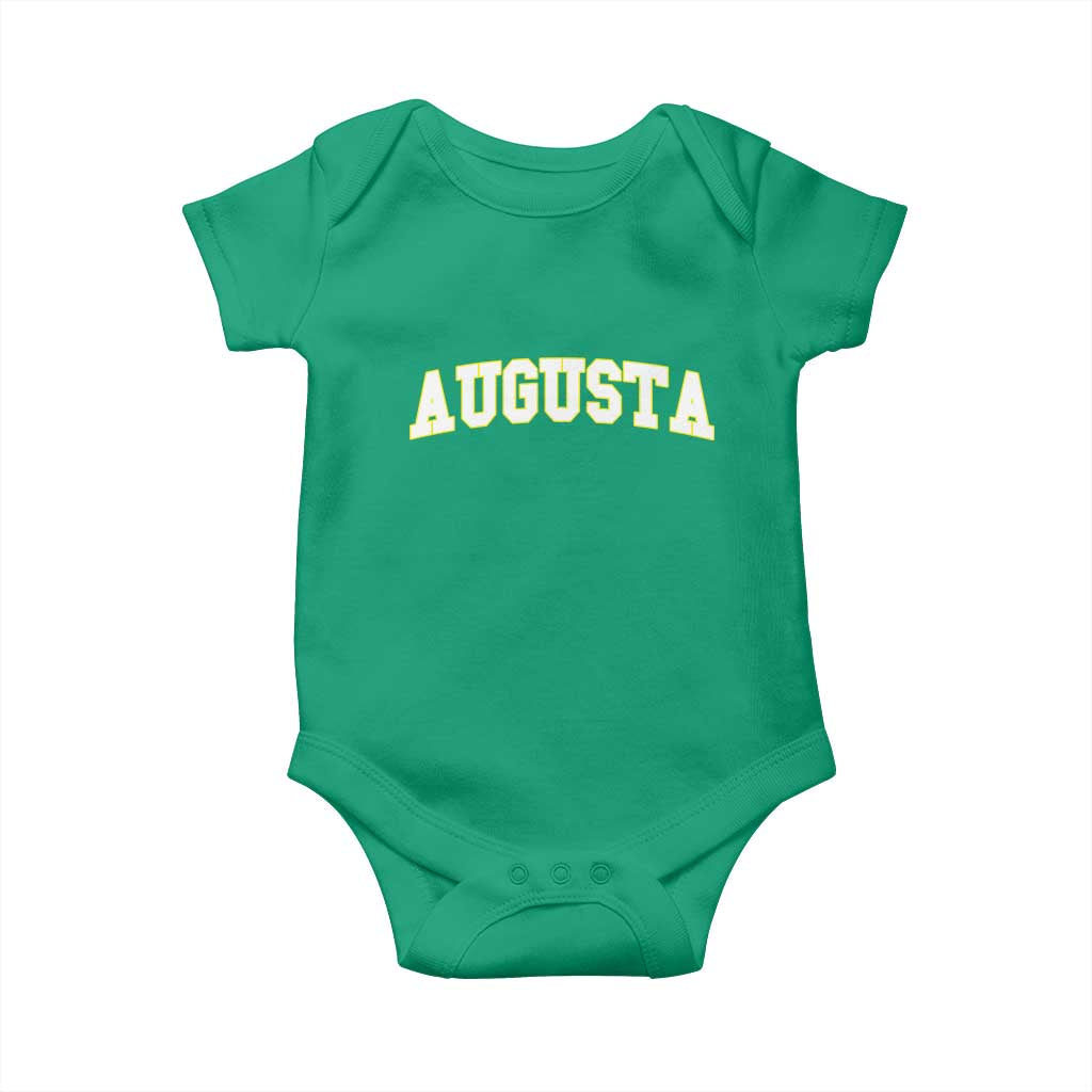 Vintage Augusta Georgia Sports Varsity Baby Onesie Retro Golf Lover Georgia Golfing Fan