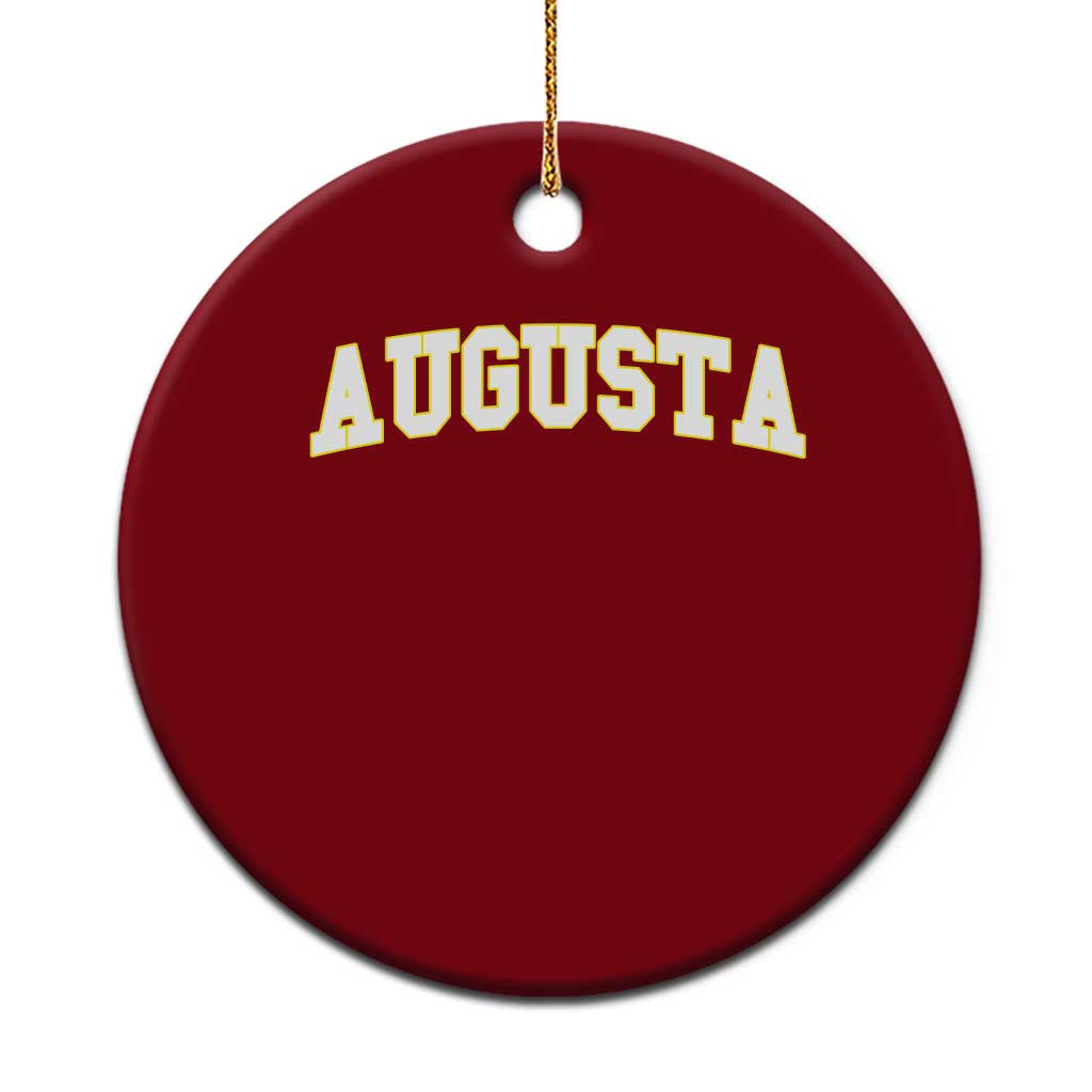 Vintage Augusta Georgia Sports Varsity Ceramic Ornament Retro Golf Lover Georgia Golfing Fan