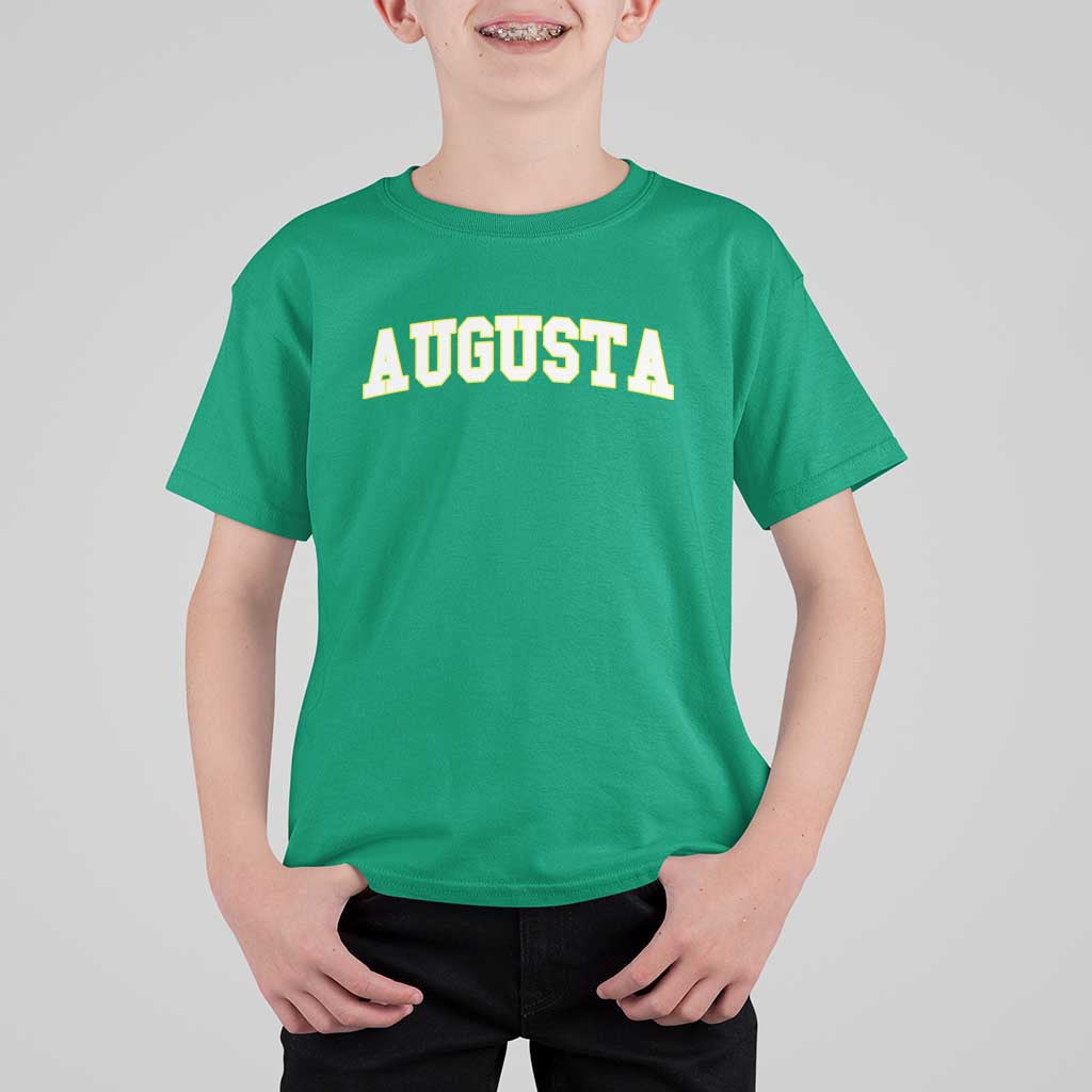 Vintage Augusta Georgia Sports Varsity T Shirt For Kid Retro Golf Lover Georgia Golfing Fan