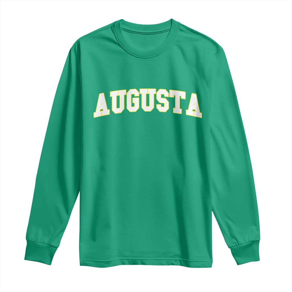 Vintage Augusta Georgia Sports Varsity Long Sleeve Shirt Retro Golf Lover Georgia Golfing Fan