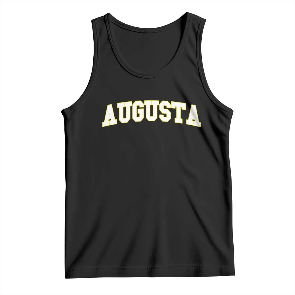 Vintage Augusta Georgia Sports Varsity Tank Top Retro Golf Lover Georgia Golfing Fan