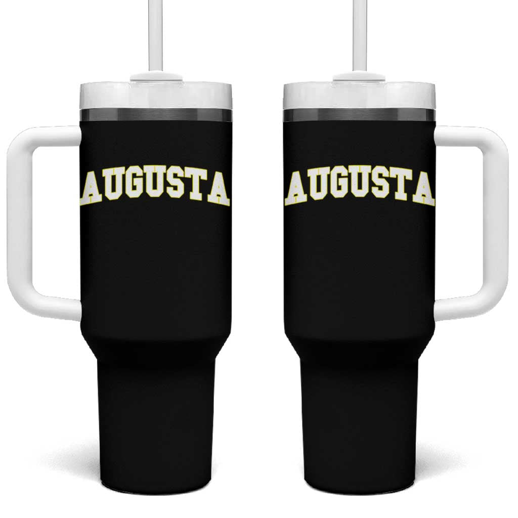 Vintage Augusta Georgia Sports Varsity Tumbler With Handle Retro Golf Lover Georgia Golfing Fan