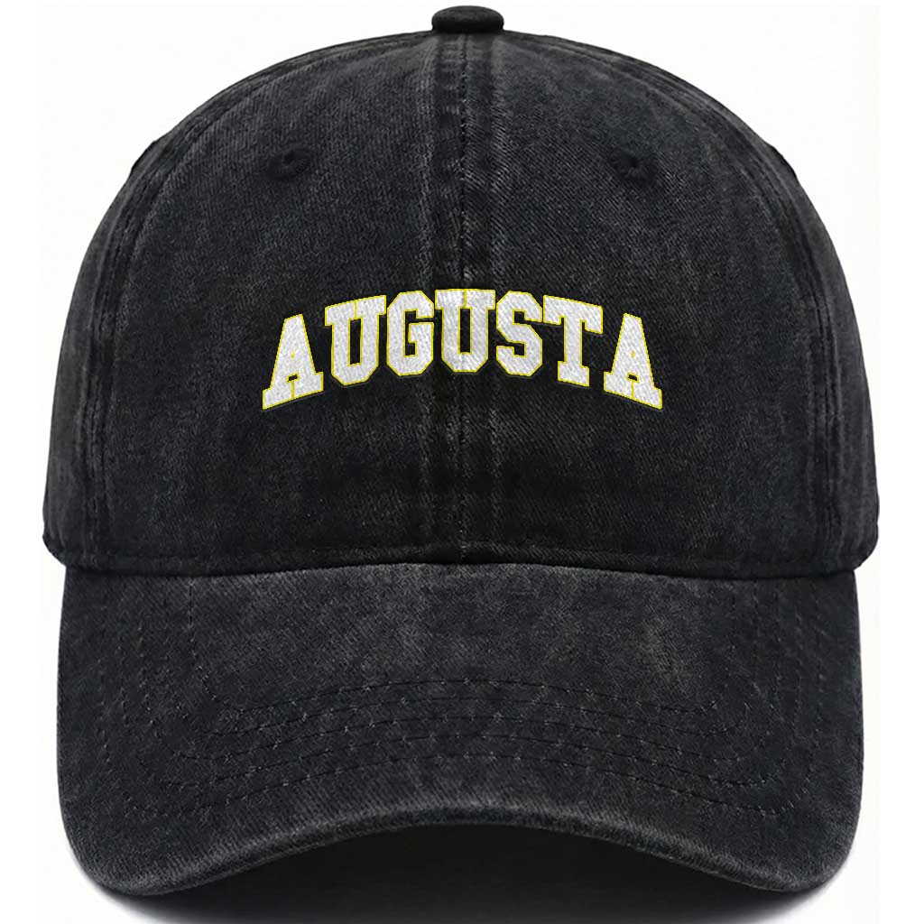 Vintage Augusta Georgia Sports Varsity Washed Cotton Baseball Cap Retro Golf Lover Georgia Golfing Fan