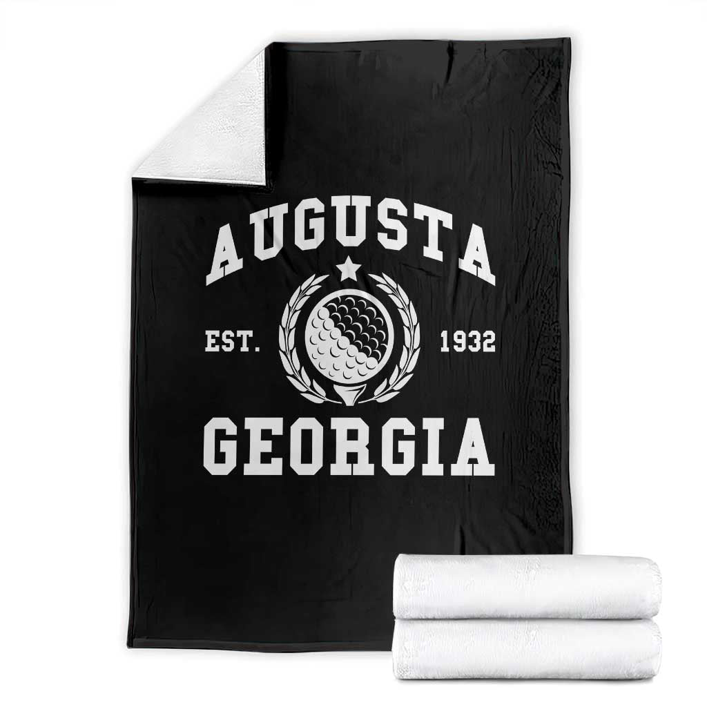 Generic Augusta Georgia Throw Blanket Vintage Style Golf Pullover Golf Lover Gift