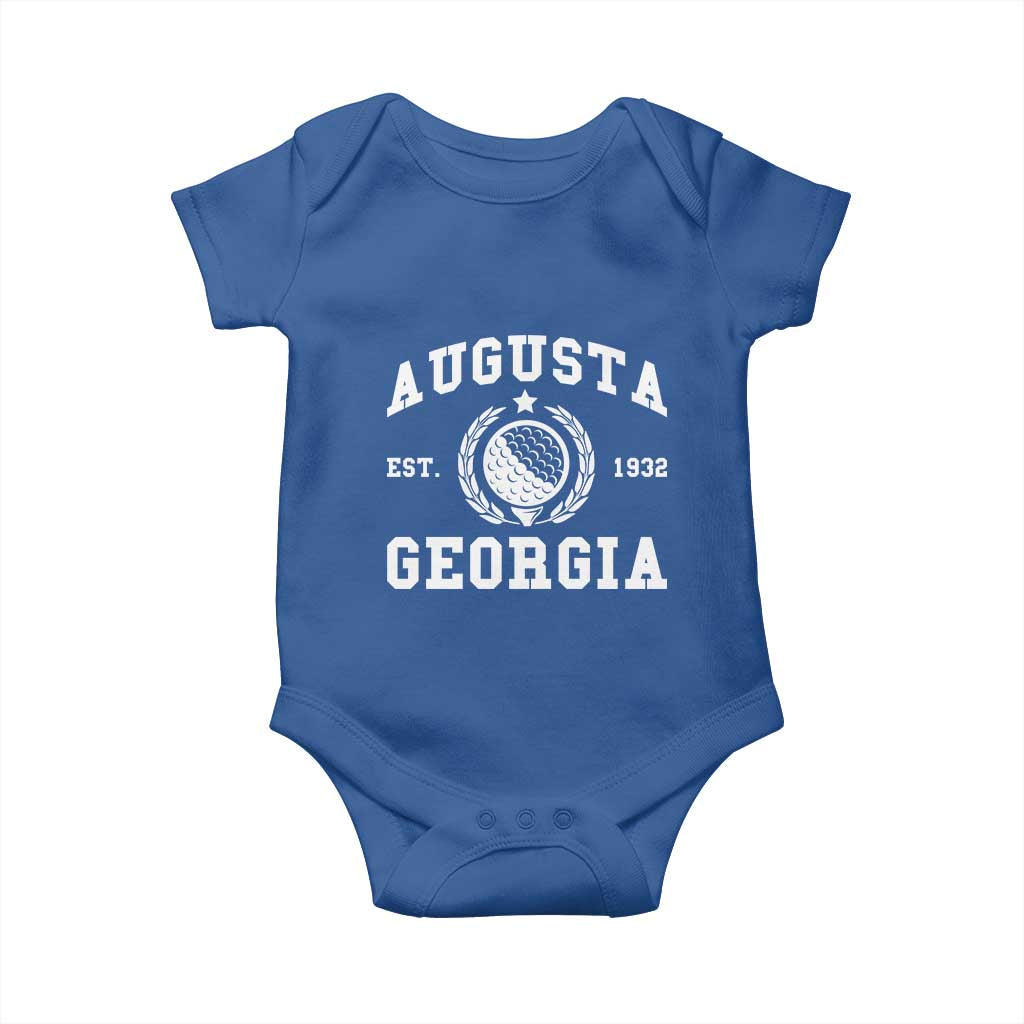 Generic Augusta Georgia Baby Onesie Vintage Style Golf Pullover Golf Lover Gift