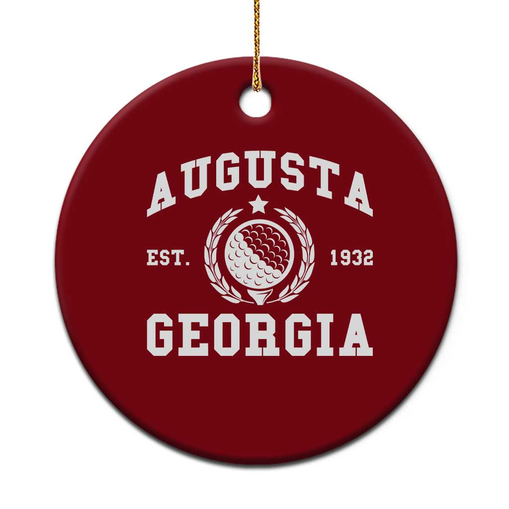 Generic Augusta Georgia Ceramic Ornament Vintage Style Golf Pullover Golf Lover Gift
