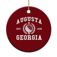 Generic Augusta Georgia Ceramic Ornament Vintage Style Golf Pullover Golf Lover Gift