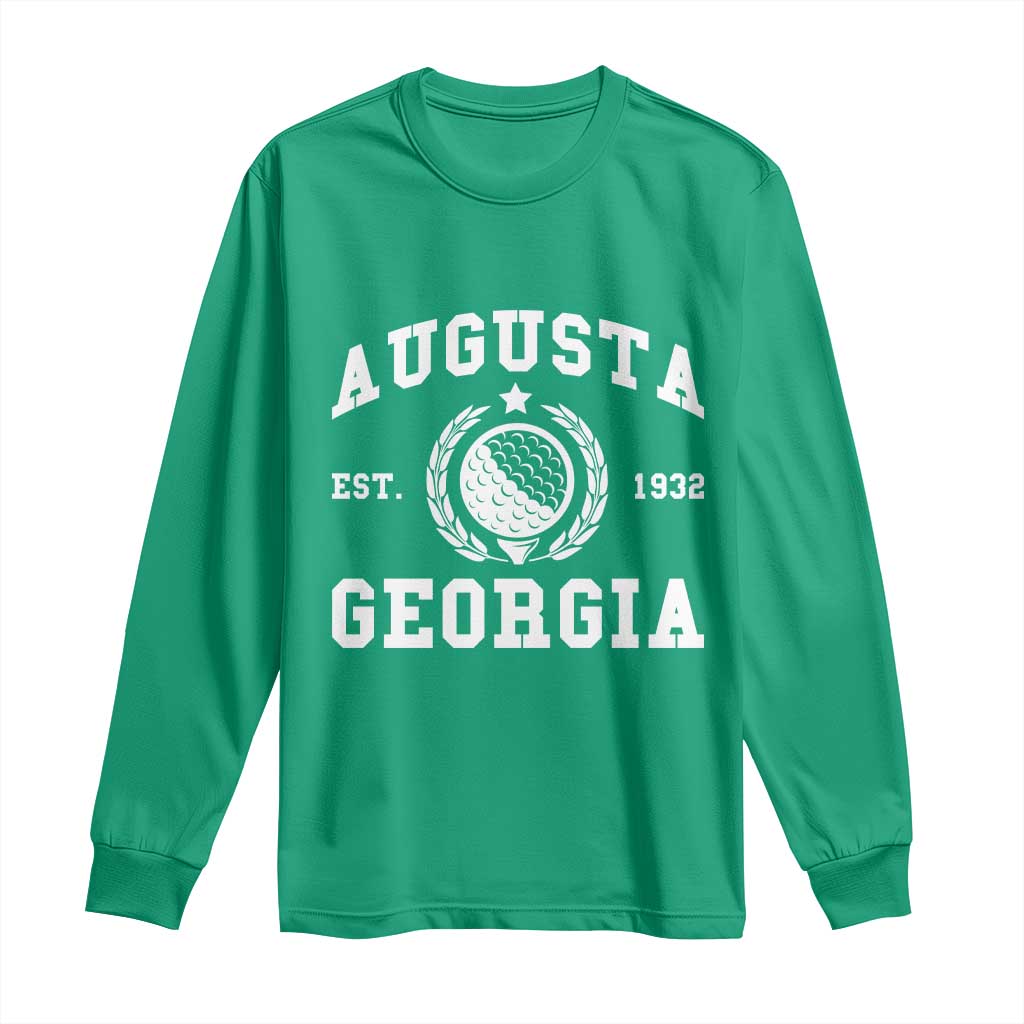 Generic Augusta Georgia Long Sleeve Shirt Vintage Style Golf Pullover Golf Lover Gift